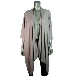 Asos Top Size 4 Open Front High Low 3/4‎ Sleeve Casual Shark Bite Hem Casual NWT